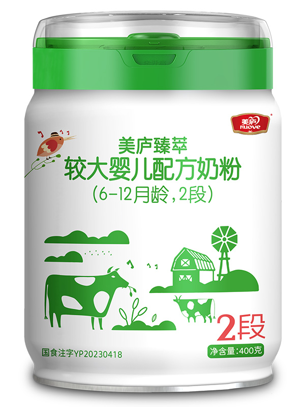 优贝娱乐臻萃较大婴儿配方奶粉400g2段
