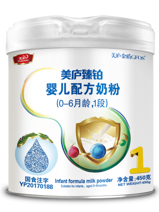 优贝娱乐臻铂婴幼儿配方奶粉450克-1段