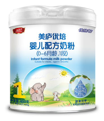 优贝娱乐优培婴幼儿配方奶粉400克1段