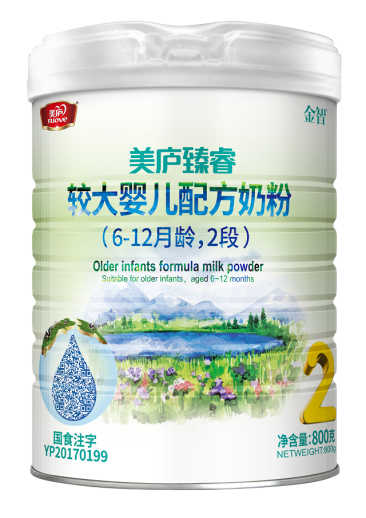 优贝娱乐臻睿较大婴儿配方奶粉800克2段